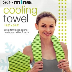 So-Mine Cooling Microfiber Towel, Fitness Towel, Sports Towel, Camp Towel GREEN